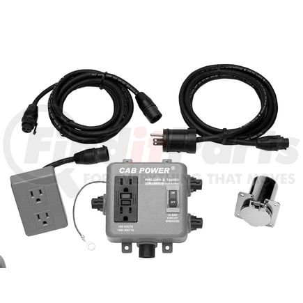Phillips & Temro 8500633 Cab Power Basic Kit Includes Load Center, WP Receptacle Housing