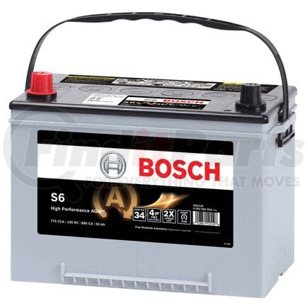 Bosch S6521B Bosch High Performance AGM Starter Battery for Start/Stop systems