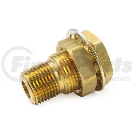 Tramec Sloan 55613-BN Bulkhead Fitting, Brass, 1-7/8, .38 x 1.25 Brass Nut