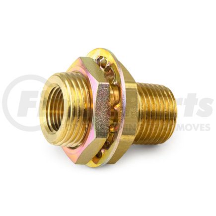 Tramec Sloan 55620-SN6 Bulkhead Fitting, Brass, 1-11/16, .55 x 1.46 Steel Nut