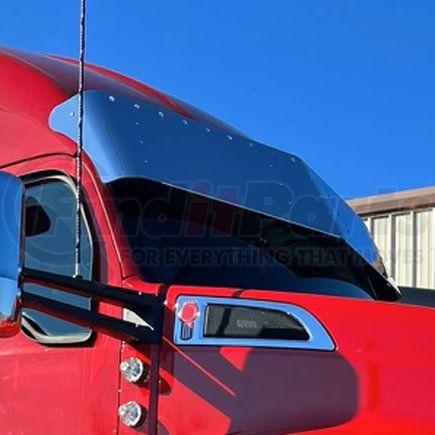 TRUX TSUN-K84 KENWORTH T680 17" SUN VISOR WITH 18 X 3/4" LIGHT HOLES (2012+)