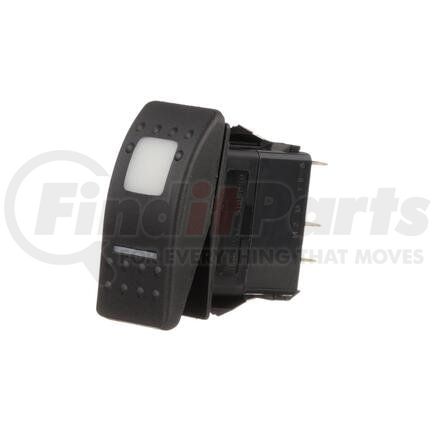 Pollak 34-230P Rocker Switch - 4-Terminal, SPST, On-Off, with White Pilot Light