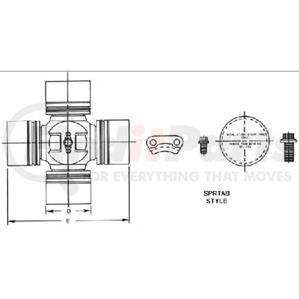 Spl170 Dana Spicer SPL170-4X Universal Joint + Cross Reference | FinditParts