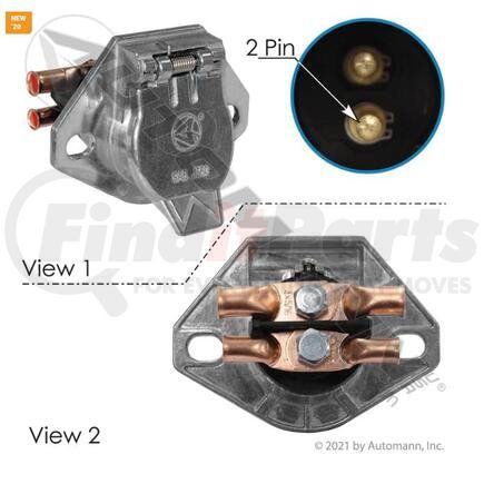 Automann 179.1062 Dual Pole Vertical Socket