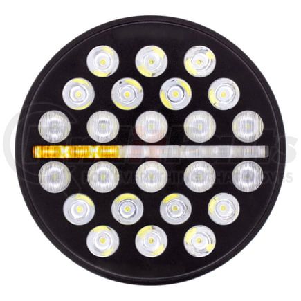 United Pacific 36452 ULTRALIT, 24 High Power LED 7" Headlight With Dual Color LED Position Light Bar