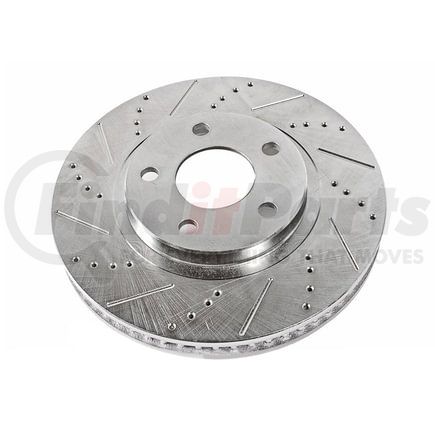 PowerStop Brakes AR8752XL Disc Brake Rotor - Rear Left, Drilled and Slotted for 2007-2009 Chrysler Aspen