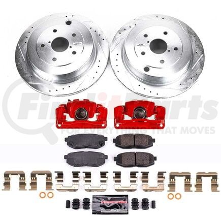 PowerStop Brakes KC4645 Z23 Daily Driver Carbon-Fiber Ceramic Pads Drilled & Slotted Rotor & Caliper Kit