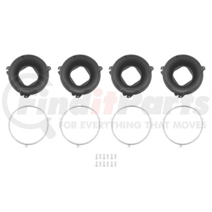 United Pacific 110358 Headlight Mounting Bucket Set for 1967-72 GMC Truck (8/Set)