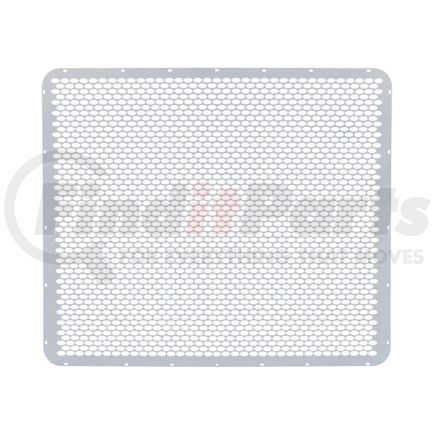 United Pacific 21061 430 Stainless Grille Mesh with Extended Hood, Alternating Oval Holes