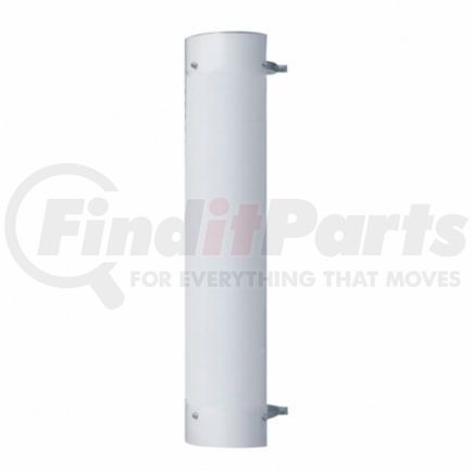 United Pacific 21232 48" Tall 180-Deg Stainless Exhaust Muffler Shield for 8" Exhaust, Plain