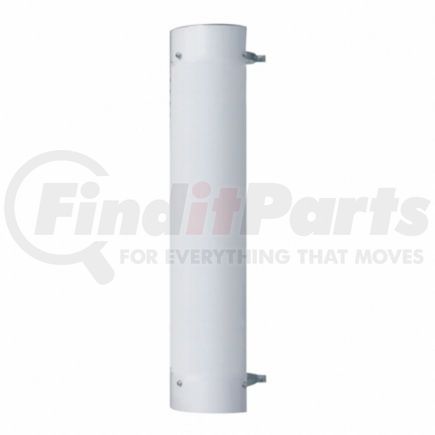 United Pacific 21229 48" Tall 180-Deg Stainless Exhaust Muffler Shield for 5" Exhaust, Plain