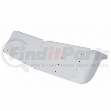 United Pacific 28016 16" Stainless Gangster Style Drop Visor, Curved Windshield