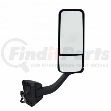 United Pacific 42393 Black Mirror Assembly w/ Heated Mirror for 2008-2017 Freightliner Cascadia, RH