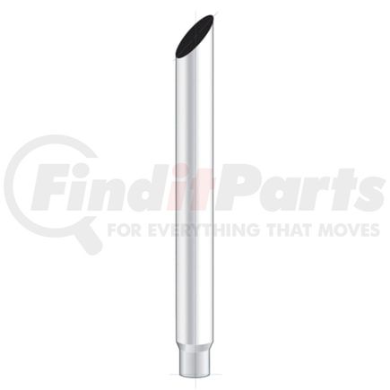 United Pacific M3-75-048 7" Mitred Reduce To 5" O.D. Bottom Exhaust, 48" L