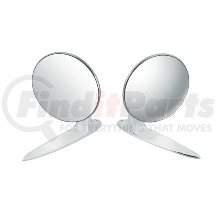 United Pacific 110745 Exterior Mirror Bundle for 1955-1957 Chevy Passenger Car (Pair)