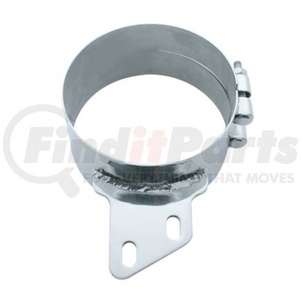 United Pacific 10284 7" Stainless Butt Joint Exhaust Clamp, Angled Bracket