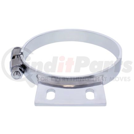 United Pacific 10328 6" Chrome Cab Exhaust Clamp for Peterbilt