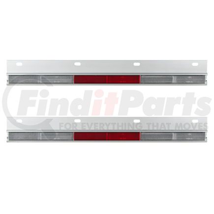 United Pacific 10601 Straight Conspicuity Reflector Plate (Card of 2)