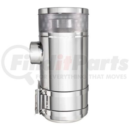 United Pacific 28205 15" Stainless Air Cleaner Kit With Brackets for Peterbilt
