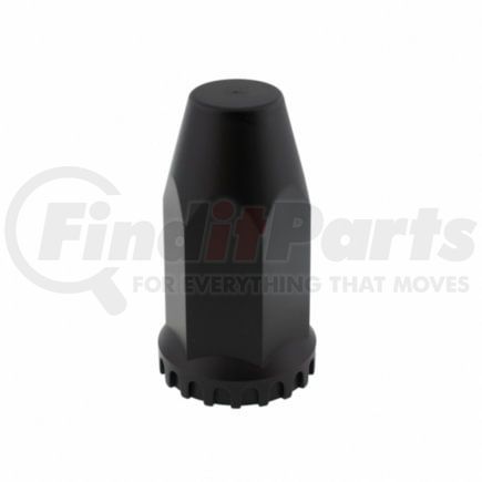 United Pacific 10551B 33mm x 4" Matte Black Tall Nut Cover With Flange, Thread-On (Bulk)