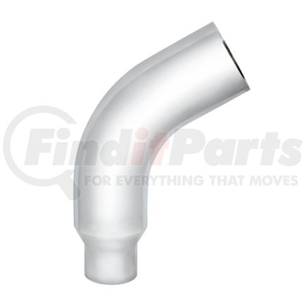 United Pacific PB379-E58-75 Chrome 58-Deg Angled Exhaust Elbow for Peterbilt 379, 7" OD To 5" OD