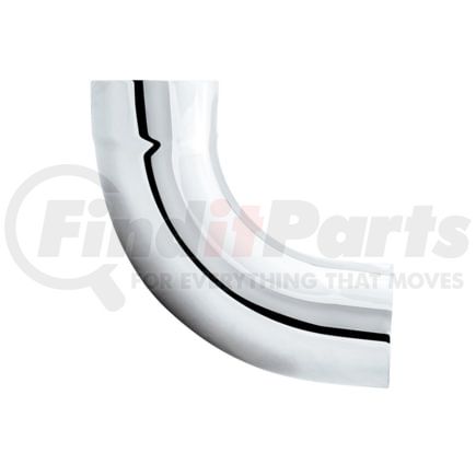 United Pacific CE902-5-1212 Chrome 90-Deg Exhaust Expanded Elbow, 5" I.D. To 5" O.D., 12" x 12"