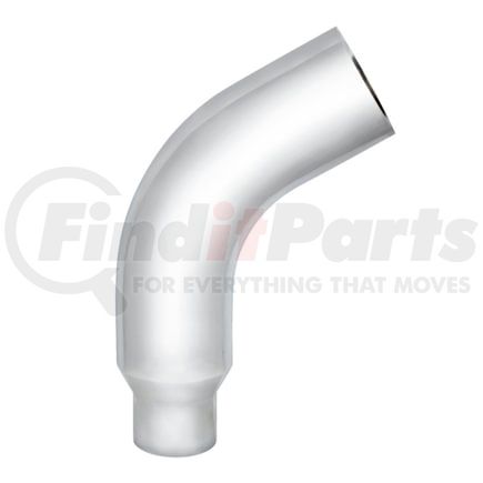 United Pacific PB379-E58-85 Chrome 58-Deg Angled Exhaust Elbow for Peterbilt 379, 8" OD To 5" OD