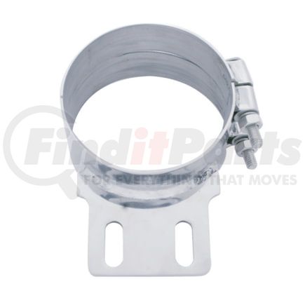 United Pacific 10319 5" Stainless Butt Joint Exhaust clamp, Straight Bracket