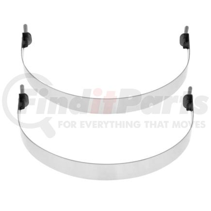 United Pacific 21340 304 Stainless Steel Air Tank Straps for 8-1/4" Round Air Tank (Card of 2)