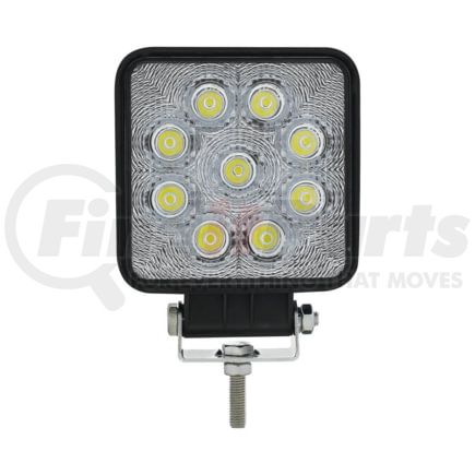 United Pacific 36618 9 High Power LED 4-1/4" Square "Competition Series" Work Light, Flood