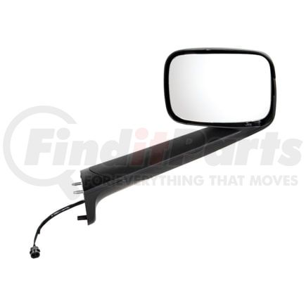 United Pacific 42847 Black Hood Mirror w/ Heated Lens for 2018-2026 Freightliner Cascadia, Passenger