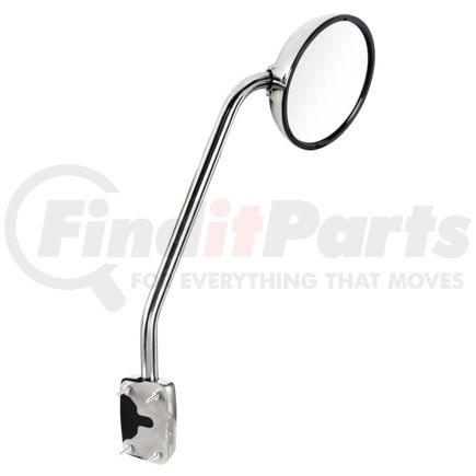 United Pacific 42843 Chrome Hood Mirror for 2013-2021 Kenworth T680, Passenger