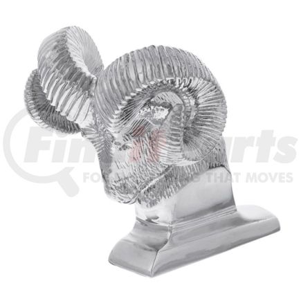 United Pacific 72051 Die-Cast Bighorn Hood Ornament, Chrome
