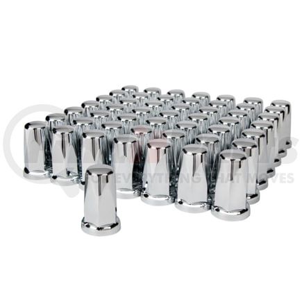 United Pacific 10059CB 33mm x 3-1/4" Chrome Plastic Tall Classic Nut Covers, Push-On (60-Pack)