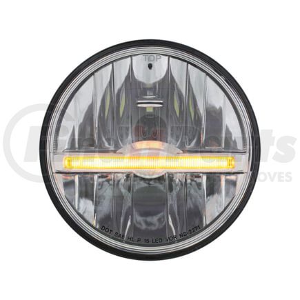 United Pacific 31259 ULTRALIT, 9 LED 5-3/4" LED Headlight With Amber LED Position Light Bar