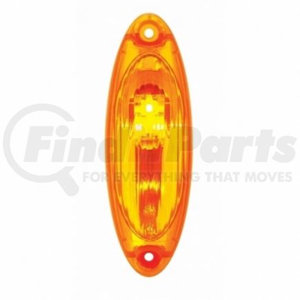 United Pacific 36951 3 Amber LED Reflector Cab Light for 2008-2017 Freightliner Cascadia, Amber Lens