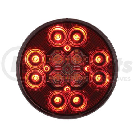 United Pacific 36607 4" Round 12 LED Stop / Turn / Tail / 16 LED Back-Up Combination Light, Red