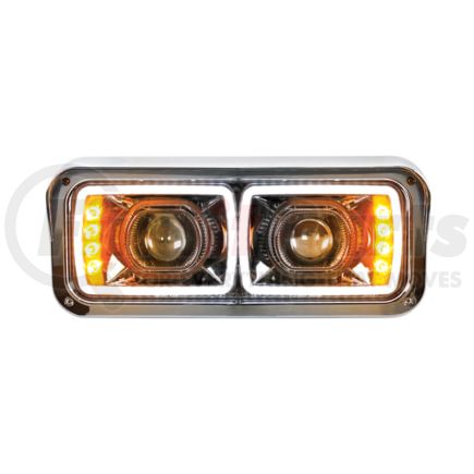 United Pacific 31156 Driver Side High Power LED Blackout Projection Headlight w/ LED Turn Signal