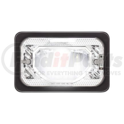 United Pacific 34131 4" x 6" ULTRALIT LED Heated Headlight w/ Glass Lens, Low Beam, Chrome