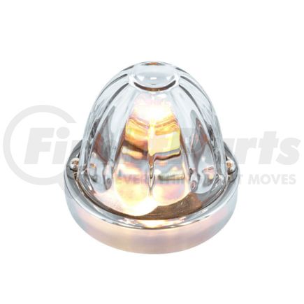 United Pacific 20722 Glass Watermelon Flush Mount Kit -Clear