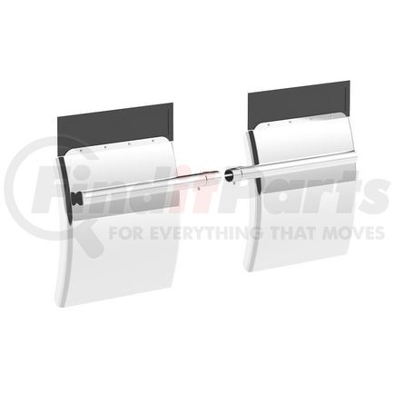 United Pacific 10585 24" x 24" Stainless Competition Series Quarter Fender Set, Tube Bracket (Pair)