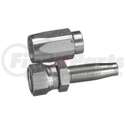Gates G34210-1010 Couplings - Field Attachable for C5CXH, C5C, C5D & C5M Hose - Dual Seat Female JIC 37°/SAE 45° Flare Swivel Steel