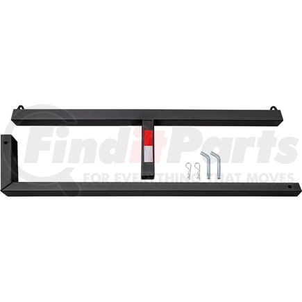 Buyers Products 1804100 Truck Bed Tailgate Extender - Black, Steel, 2 in. Receiver Mount