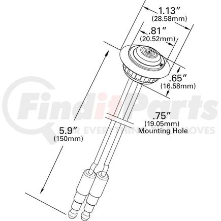 Grote 49333 Side Marker Light + Cross Reference | FinditParts