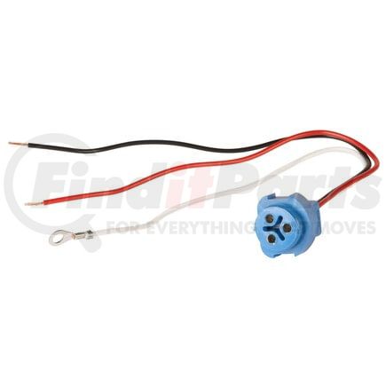 Grote 67002 Stop / Tail / Turn Three-Wire Plug-In Pigtails for Male Pin Lamps, 11″ Long, Chassis Ground, Blunt Cut Wire