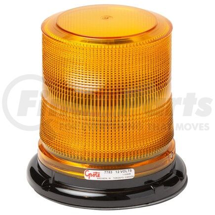 Grote 77833 High Profile Class II LED Strobe Light - Amber, 12 VDC, 0.6A, Tall Dome, 18 Ga.