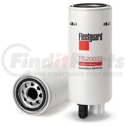 Fleetguard FS20022 Fuel/Water Separator, Spin-On