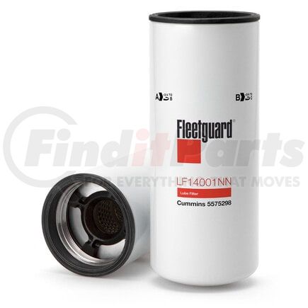 Fleetguard LF14001NN Lube Filter, Spin-On, NanoNet