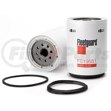 Fleetguard FS19551 Fuel/Water Separator, Spin-On