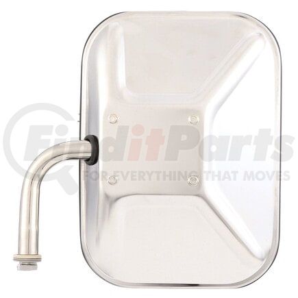 Truck-Lite 97661 Door Mirror - 7.5 x 10.5 in., Silver Stainless Steel, Flat Mirror, Universal
